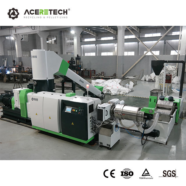 ACS-H CE ISO 证书塑料回收单螺杆挤出造粒机与 Siemens Plc